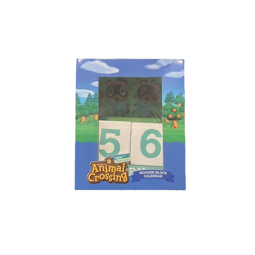 Animal Crossing Wooden Block Calendar Brand New Nintendo